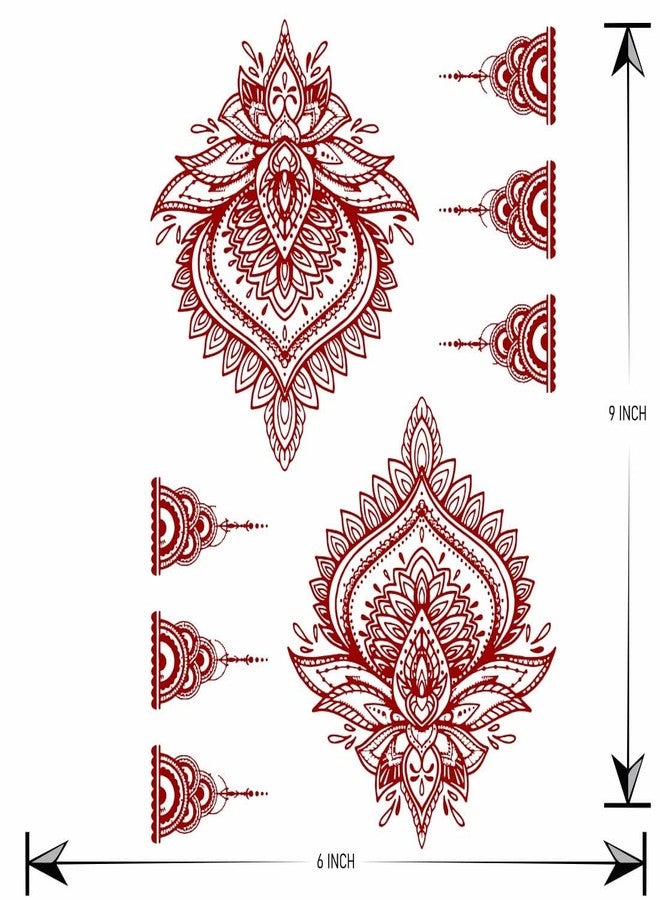 ملصق حناء بتصميم ماندالا جميل من أوردرشوك، يوفر الوقت للفتيات والسيدات - Image 3