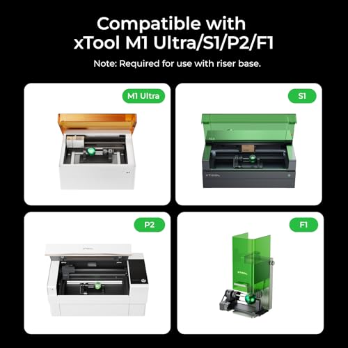 xTool RA2 Pro for xTool S1, F1, F1 Ultra, P2, M1 Ultra and Most Laser Engraver (Must with Riser), Y-axis Rotary Roller for Engraving Cylindrical Objects, Wine Glass, Tumbler, Engraver Accessory - Image 3