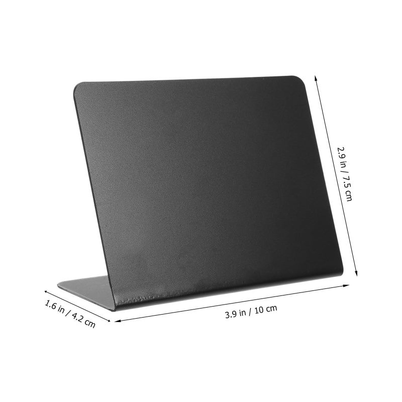 Mini Black Acrylic Erasable Chalkboard Signs 10Pcs Small Desktop Message Boards for Wedding Party Store Display - Image 3