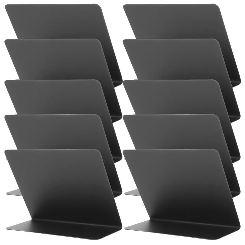 Mini Black Acrylic Erasable Chalkboard Signs 10Pcs Small Desktop Message Boards for Wedding Party Store Display - Image 2