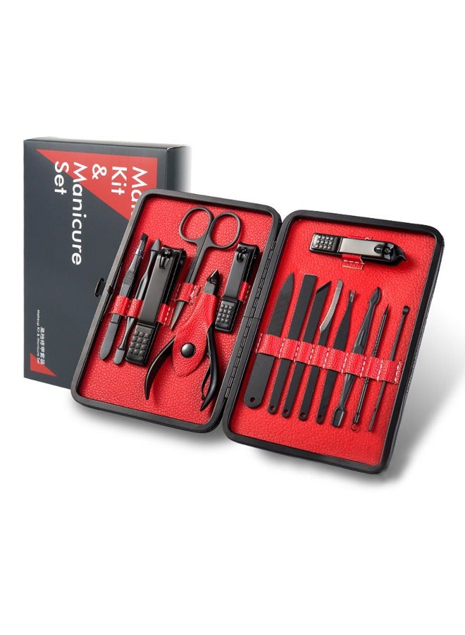 Fanski Nail Clippers Sets High Precisio Stainless Steel Nail Cutter,Nail Clipper Manicure Pedicure Kit Fingernails & Toenails With Portable Stylish Case - Image 1