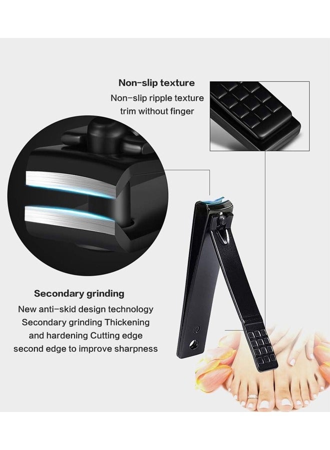 Fanski Nail Clippers Sets High Precisio Stainless Steel Nail Cutter,Nail Clipper Manicure Pedicure Kit Fingernails & Toenails With Portable Stylish Case - Image 3