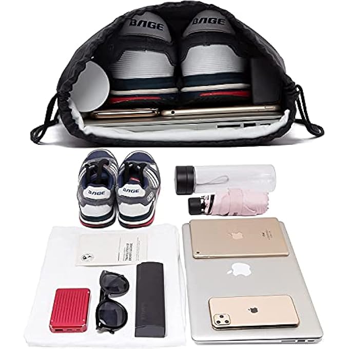 Vorspack Drawstring Backpacks Bulk 10 Pieces String Bags Customized Bags for Party Gym Sport Trip  Black - Image 4