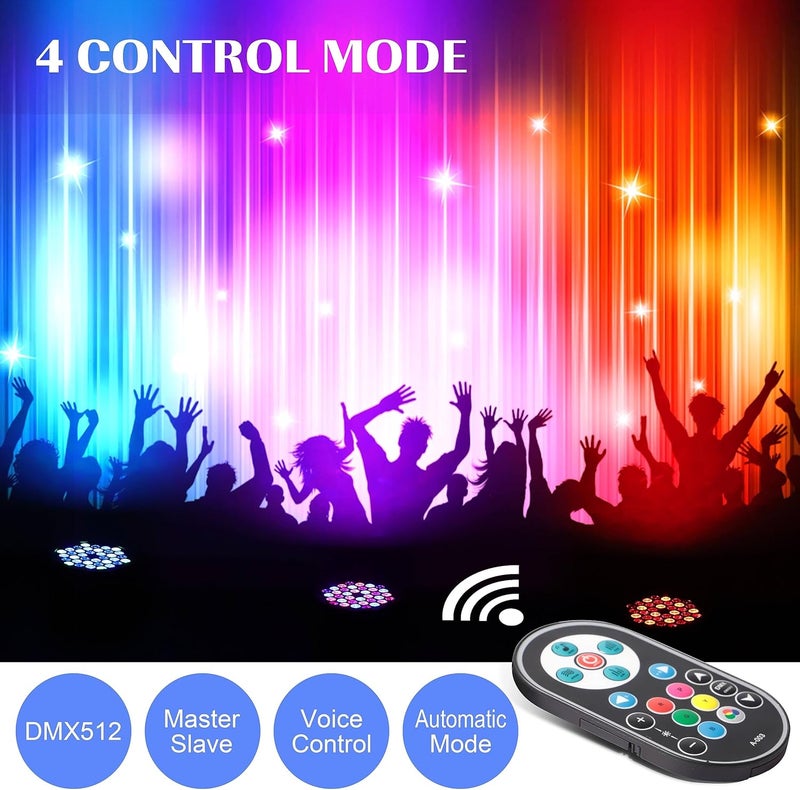 مصباح هالوجين HOLDLAMP 36 LED بار سبوت لايت للمسرح، أضواء بار LED RGB للحفلات مع تحكم عن بعد وDMX512 لإضاءة الديسكو للحانات وعروض الدي جي وحفلات أعياد الميلاد وعيد الهالوين وعيد الميلاد - Image 3