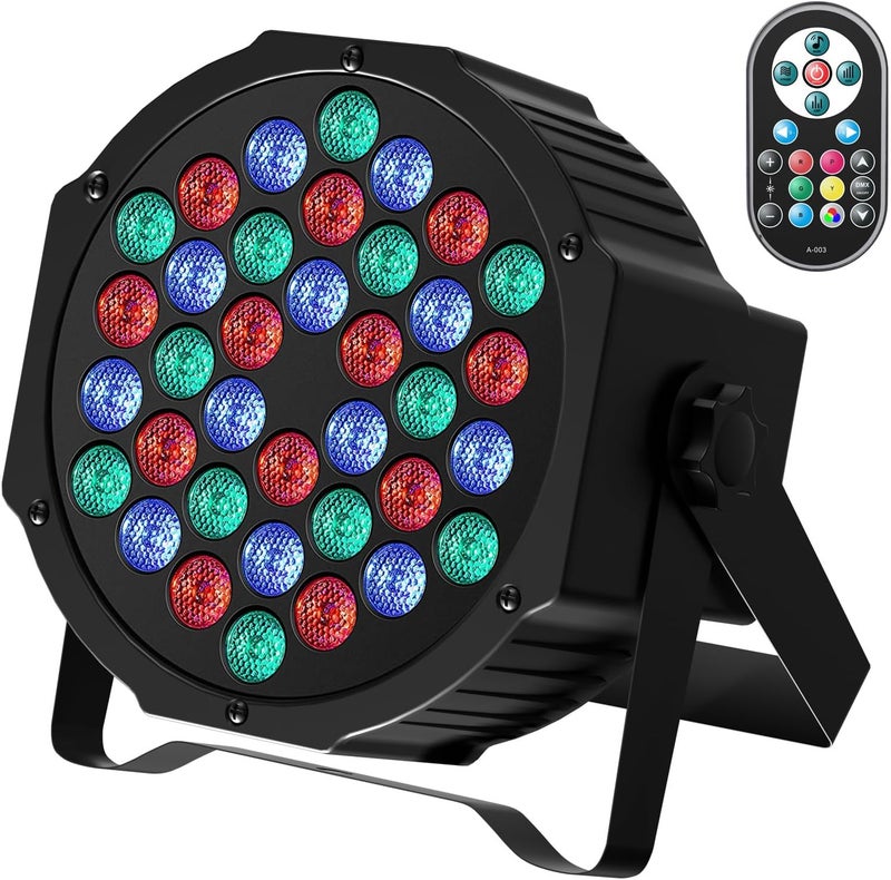 مصباح هالوجين HOLDLAMP 36 LED بار سبوت لايت للمسرح، أضواء بار LED RGB للحفلات مع تحكم عن بعد وDMX512 لإضاءة الديسكو للحانات وعروض الدي جي وحفلات أعياد الميلاد وعيد الهالوين وعيد الميلاد - Image 1