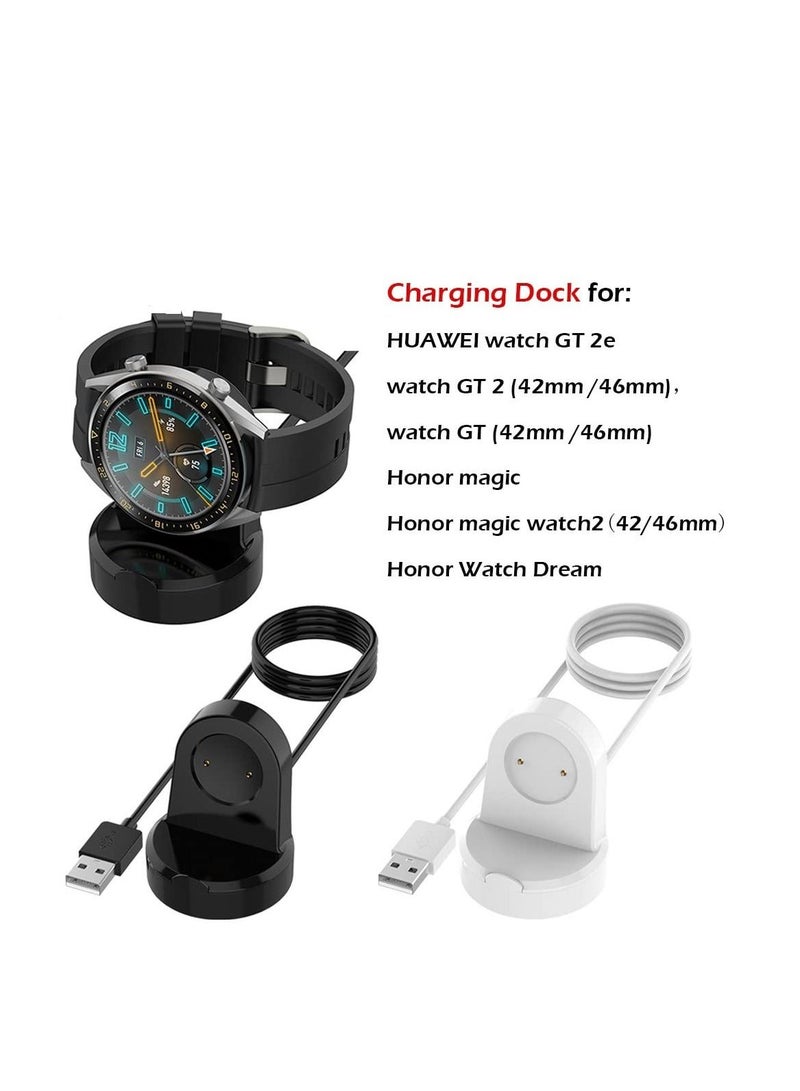 Portable USB Charger Compatible with Huawei Watch GT/GT 2/2E Honor Magic Magnetic Charging Dock - Image 2