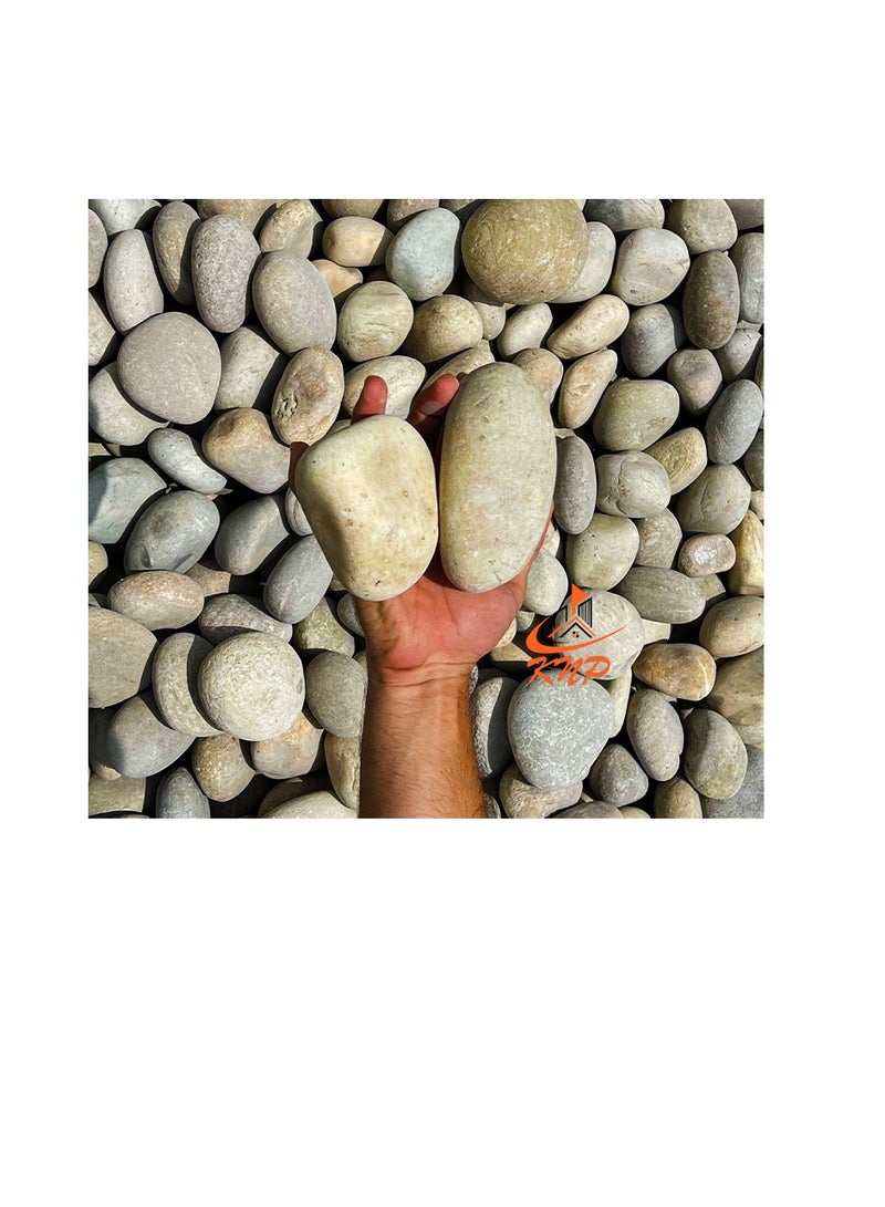 KNP Large River Pebbles Natural Garden Material 10 kg - Image 3
