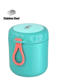 Y&D Insulated Lunch Container Hot Food Jar, Vacuum Stainless Steel Thermo Leakproof Stackable Bento Box for School Office Picnic Travel Outdoors (450ml Green)  - Image 1