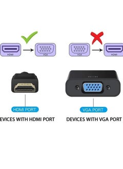Generic HDMI to VGA Adapter Male HDMI to VGA Female Converter for PC, Monitor,Projector,HDTV- 1 pc  - Image 3