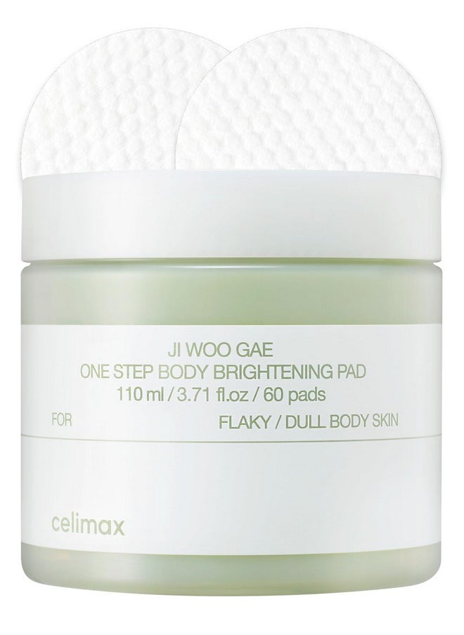 celimax Ji.Woo.Gae One Step Body Brightening Pad | Exfoliating Pad For Body For Armpit Under Arm Knee & Elbow With Green Tea & White Truffle110Ml (60 Pads)  - Image 1