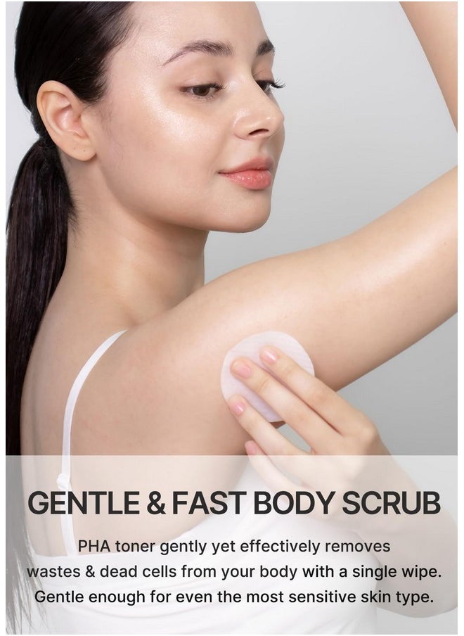 celimax Ji.Woo.Gae One Step Body Brightening Pad | Exfoliating Pad For Body For Armpit Under Arm Knee & Elbow With Green Tea & White Truffle110Ml (60 Pads)  - Image 3