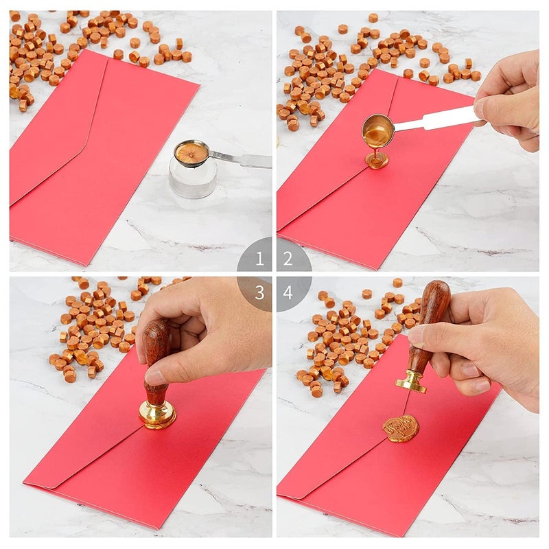 BanteyBanatey BanteyBanatey Wax Sealing Beads for SealingStamping on Documents Envelopes Cards Gifts Parcels Purple Pack of 50pcs Approx  - Image 3