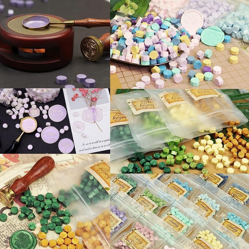 BanteyBanatey BanteyBanatey Wax Sealing Beads for SealingStamping on Documents Envelopes Cards Gifts Parcels Purple Pack of 50pcs Approx  - Image 4