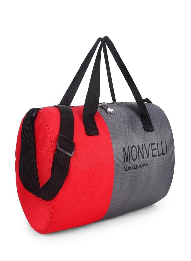 Monvelli Gym Duffel Bag for Men & Women - Large Sports & Travel Bag with Adjustable Shoulder Strap, Separate Shoe Compartment, Water-Resistant Material, Multipurpose Duffel for Fitness, Getaways - Image 2
