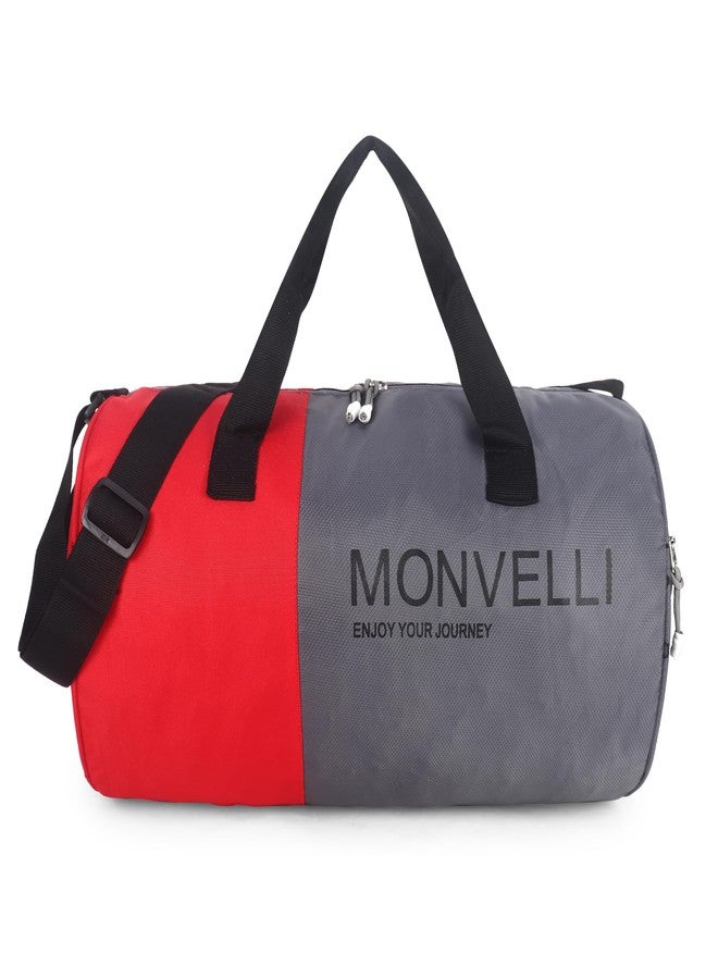 Monvelli Gym Duffel Bag for Men & Women - Large Sports & Travel Bag with Adjustable Shoulder Strap, Separate Shoe Compartment, Water-Resistant Material, Multipurpose Duffel for Fitness, Getaways - Image 1