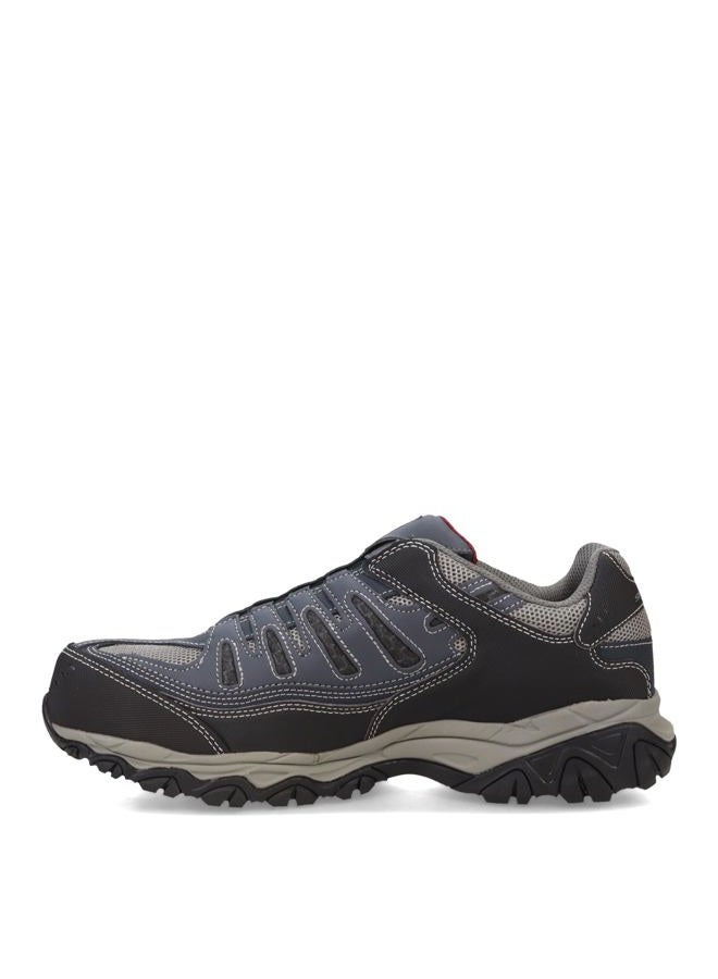 SKECHERS Men's Cankton Ebbitt Steel Toe Construction Shoe Navy/Grey 10.5, 44 EU Wide - Image 5