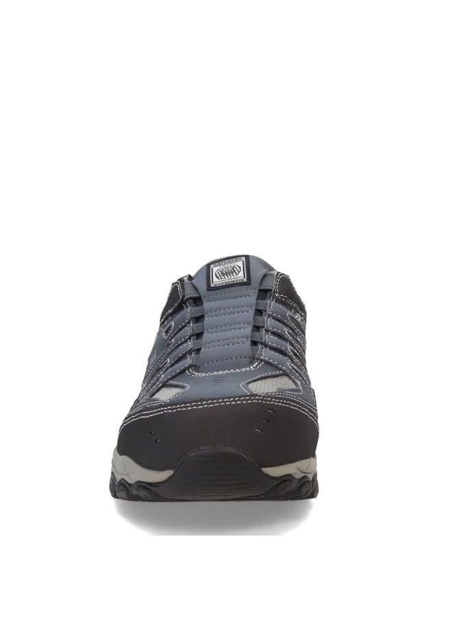 SKECHERS Men's Cankton Ebbitt Steel Toe Construction Shoe Navy/Grey 10.5, 44 EU Wide - Image 4