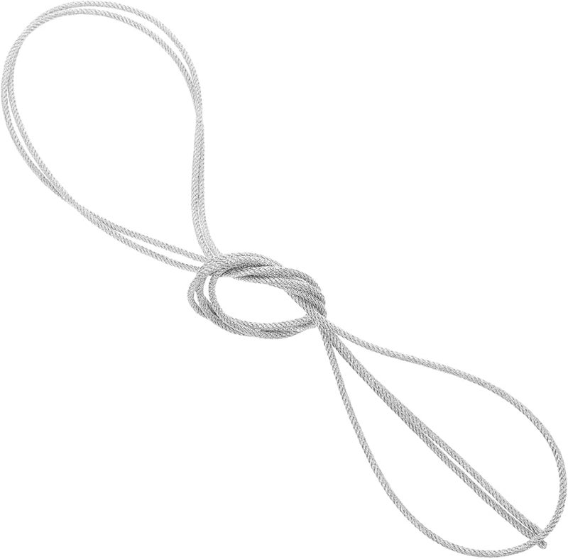 Silver High Temperature Resistant Braided Speaker Wire for Car Audio Home Theater - Image 2