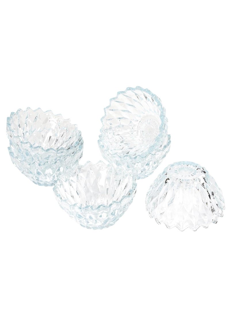 Glass Dessert Bowls - 12 Pack - Ice Cream Cups Mini Trifle Footed Dessert Bowls for Dessert  - Image 2