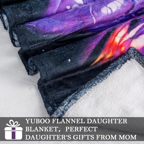 Yuboo Gift for Daughter - Mothers Day Blanket, Soft Cozy Throw for Couch-Sofa, 60x50 inches - Image 5