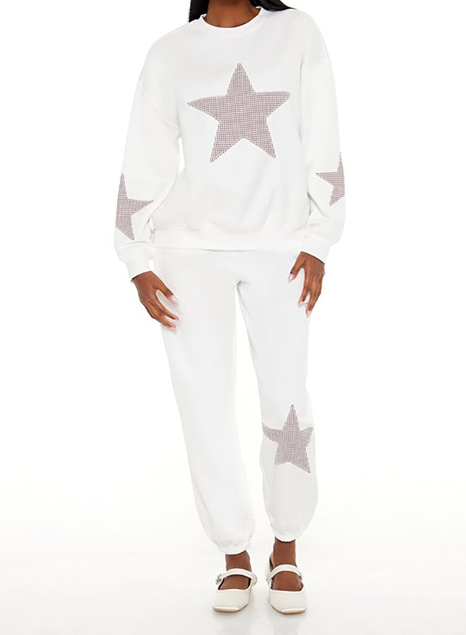 FOREVER 21 Gingham Star Patch Pullover  - Image 4