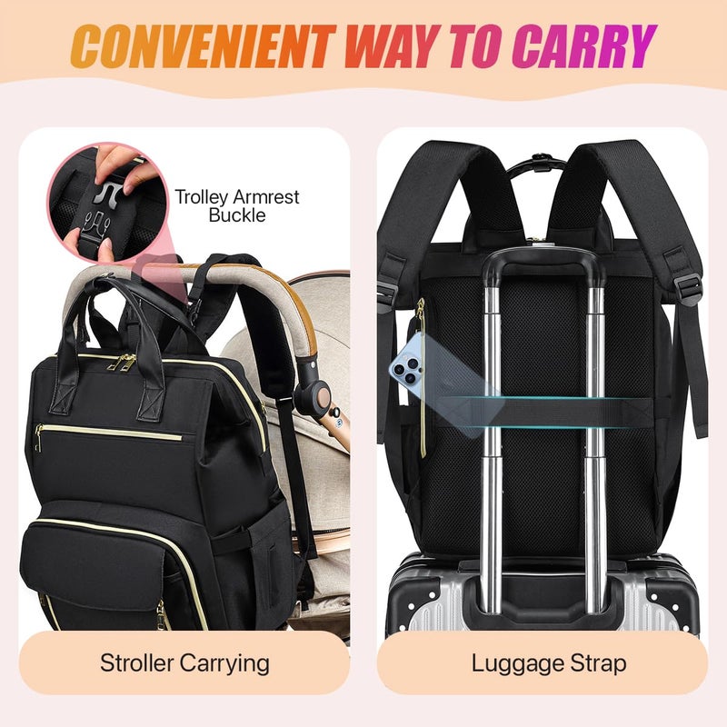 RUCYEN Breast Pump Backpack, Large Backpack Compatible for Spectra S1, S2 Medela for Mom, Water Resistant 15.6 inch Laptop Bag for Work Travel 2 Pack - Image 5