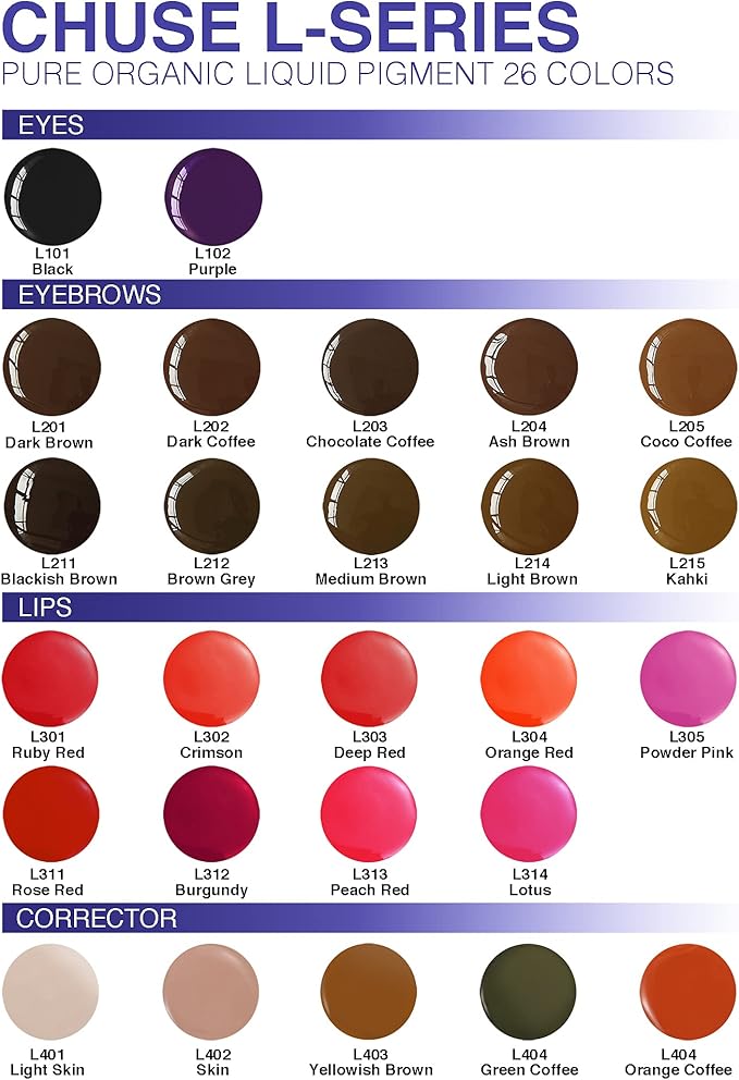 CHUSE PMU Lip Pigments 035oz10ml L302 Crimson - Image 2