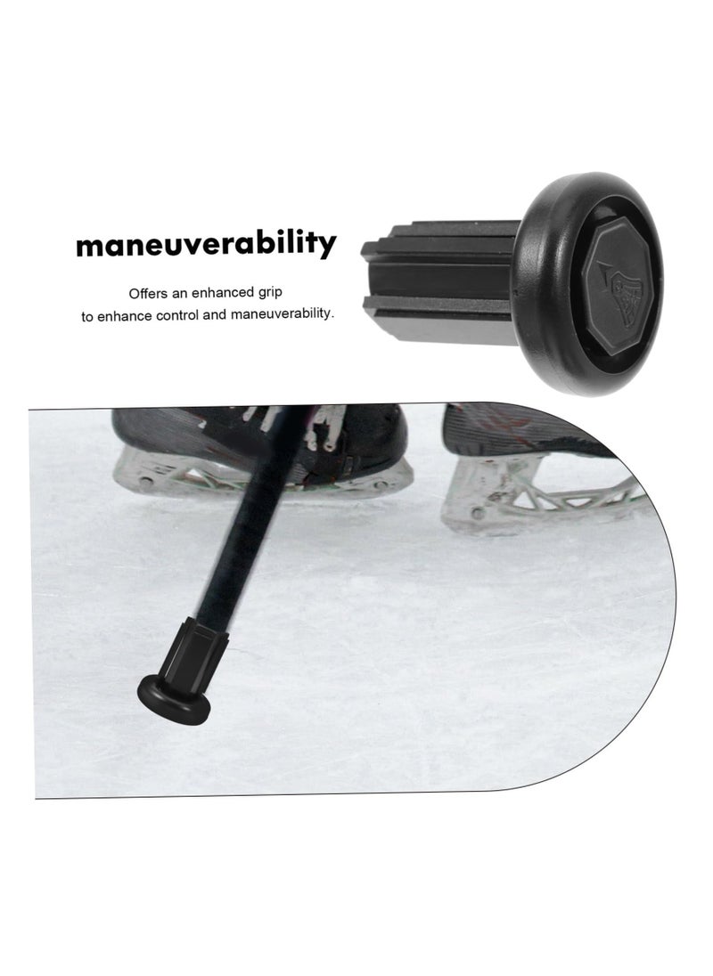 SYOSI - Hockey Pucks non-slip Hockey Stick Tail Cover, Protector Component Ice Hockey Stick Tip Protector Protective Case, Hockey Replaceable Covers for Hockey Tips, Hockey Parts Supplies Abs Non-slip - Image 1