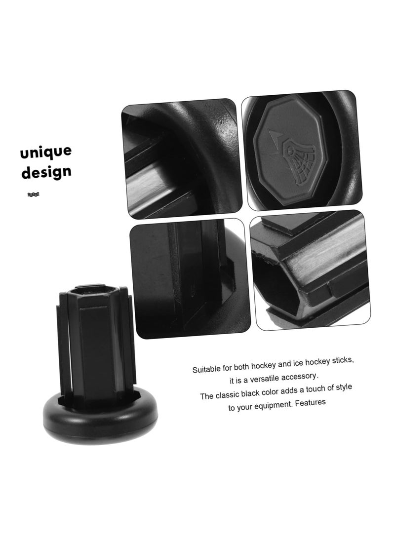 SYOSI - Hockey Pucks non-slip Hockey Stick Tail Cover, Protector Component Ice Hockey Stick Tip Protector Protective Case, Hockey Replaceable Covers for Hockey Tips, Hockey Parts Supplies Abs Non-slip - Image 1
