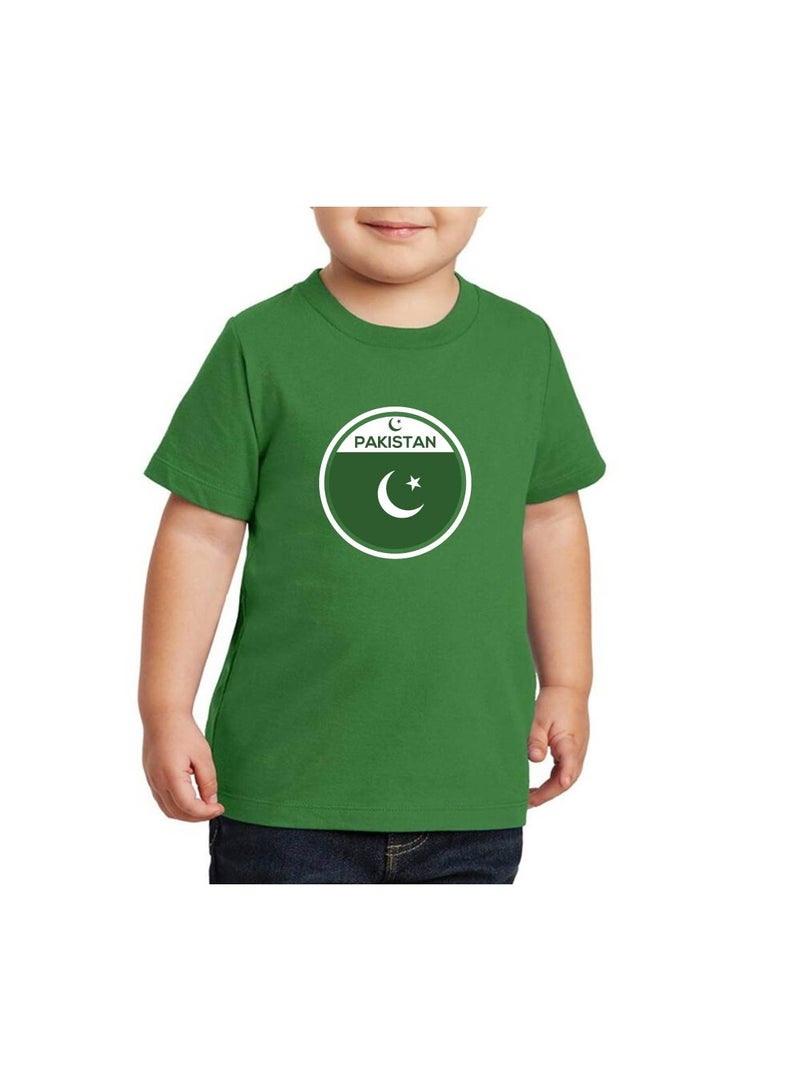 Pakistan Independence Day T Shirt for Boys, Cap, Badge, Flag Set Celebrate Pakistan Independence Day with this Kids Combo Pack in Style - Image 3