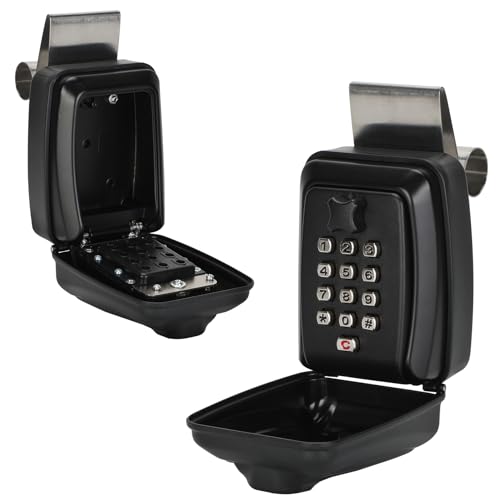Casmer 2025 Upgrade SL-591 Car Lock Box, Car Window Punch Button Lock Box for Ride Share, Turo, GetAround (Black) - Image 1