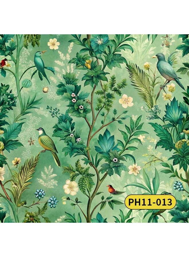 Bluejw French Retro Bunny Wall Wallpaper Self-adhesive Wall Sticker High Color Dirty Resistant Wallpaper Bedroom Warm Wallpaper - Image 1