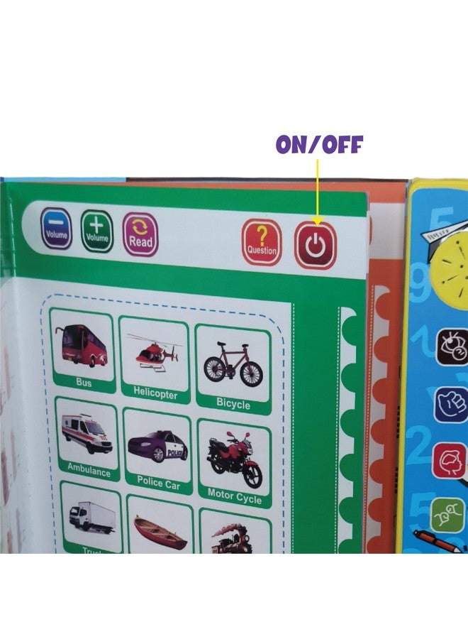 ToyMagic ToyMagic Intelligence Phonetic Learning E-Book|Activity With Alphabet,Numbers,Shapes,Animals,Nursery Rhyme|Birthday Gift|Interactive Musical Toy Book For Kids 3+|Improve Thinking Ability|Made In India  - Image 4