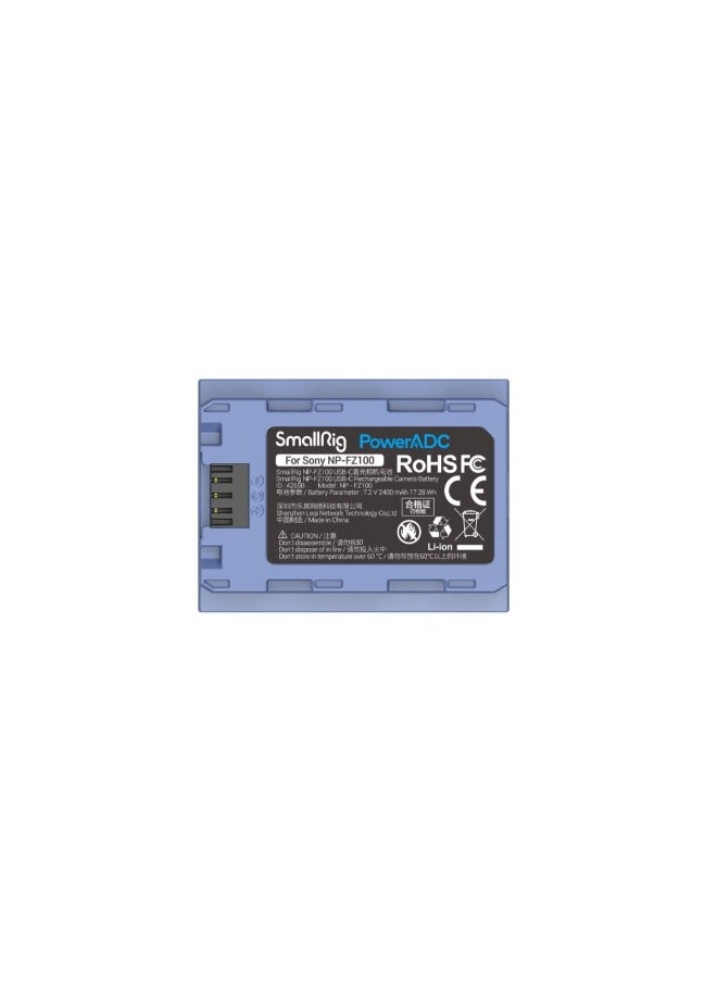 SMALLRIG SmallRig NP-FZ100 USB-C Rechargeable Camera Battery 4265B  - Image 2