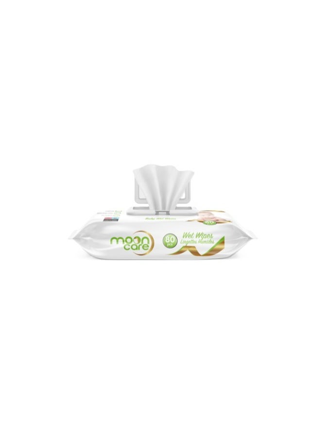 MOON Care Baby Wet Wipes  80 pieces  - Image 3
