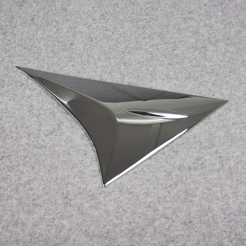 Beautost Chrome Rear Spoiler Wing Side Beveled Window Cover Trims for Toyota VENZA 2021-2022 - Image 3