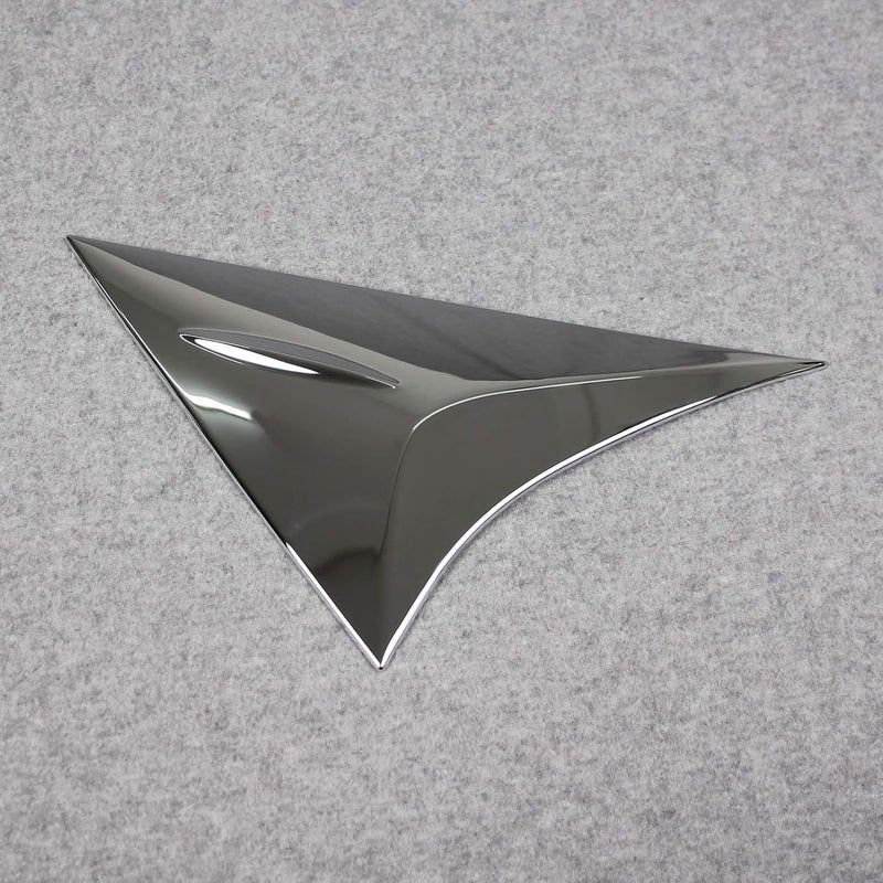 Beautost Chrome Rear Spoiler Wing Side Beveled Window Cover Trims for Toyota VENZA 2021-2022 - Image 4