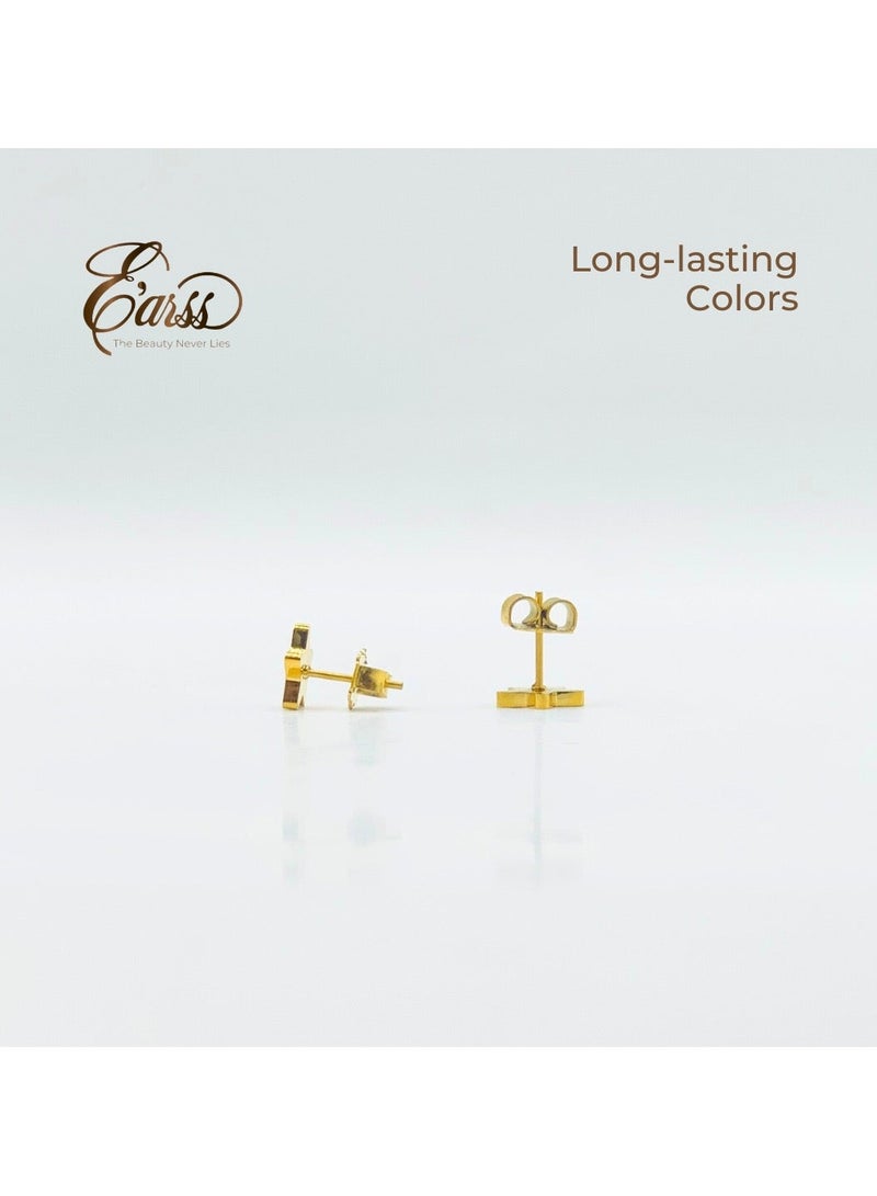 Earss Star Shaped UAE Flag Earrings | Stainless Steel | Gold Plated - Image 5