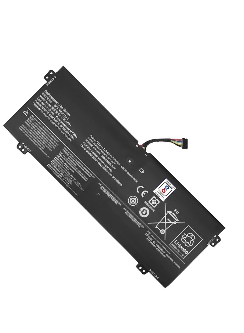 L16L4PB1 L16C4PB1 Laptop Battery Compatible with Lenovo Yoga 720-13IKB 730-13IKB 730-13IWL Series Notebook L16M4PB1 2ICP4/43/110-2 5B10M52738 5B10M52739 5B10M52740 5B10Q38237 7.72V 48Wh - Image 2