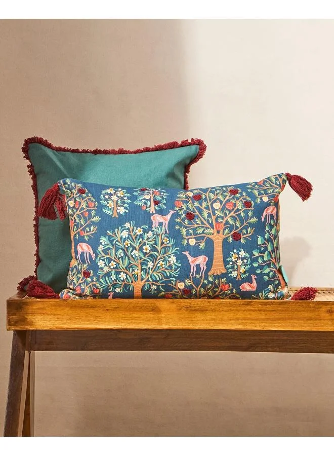 Chumbak Chinar Cushion Cover, 12"x20" | Kashmir Trails