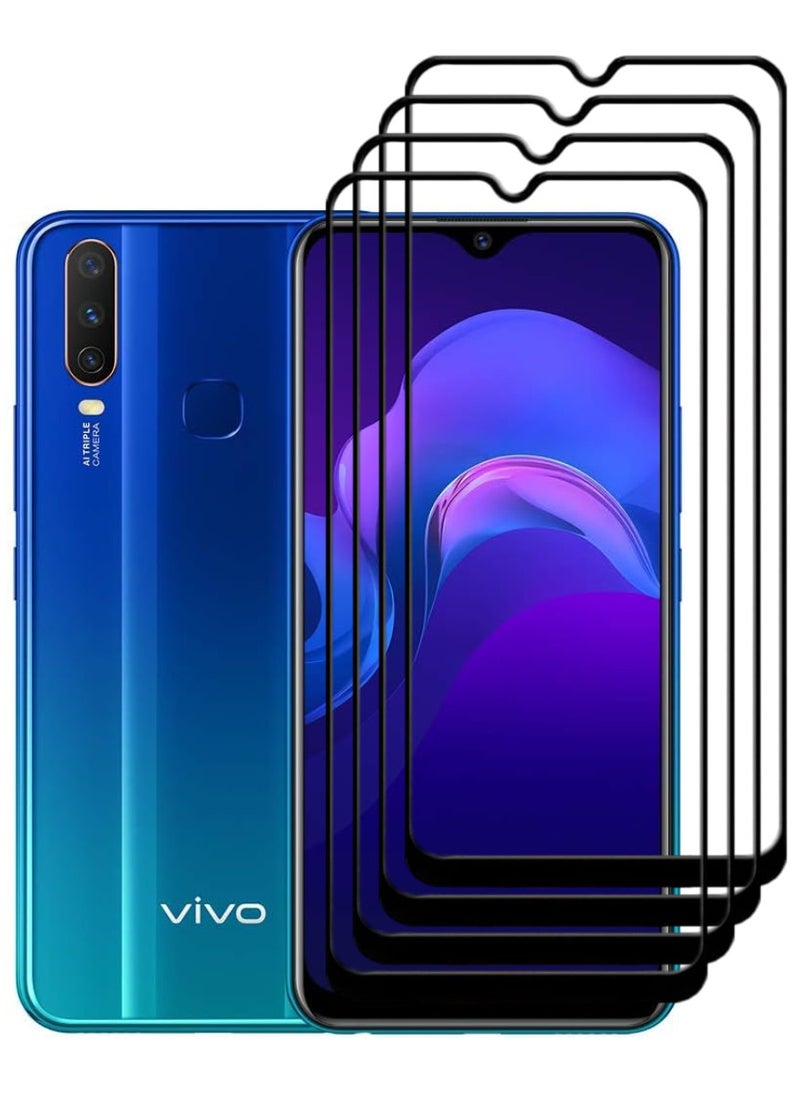 ACLIX 4 Pieces Antistatic ESD Dustproof Premium Quality High Definition Tempered Glass Screen Protector Designed For vivo Y12 - Image 1