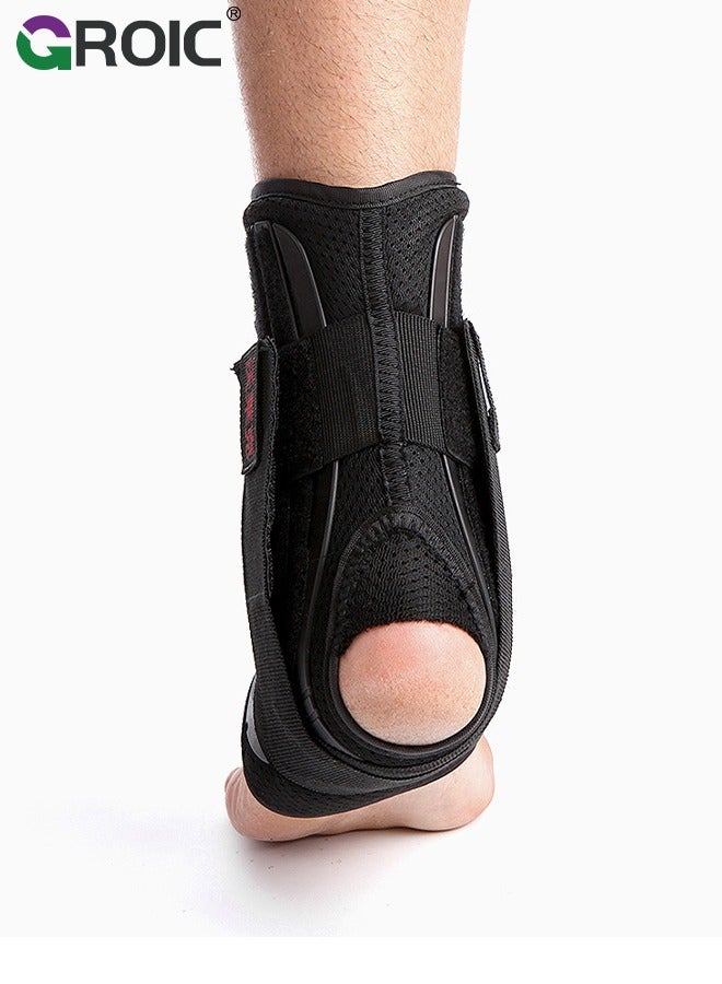 جرويك Ankle Brace,Ankle Support,Adjustable Compression Sleeve,Ankle Support Heel Brace for Achilles Tendonitis,Sprained Ankle,Lace up Ankle Brace for Running, Basketball, Volleyball - Image 5