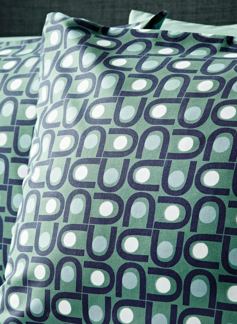 ماتلان Green Mini Geometric Duvet Set