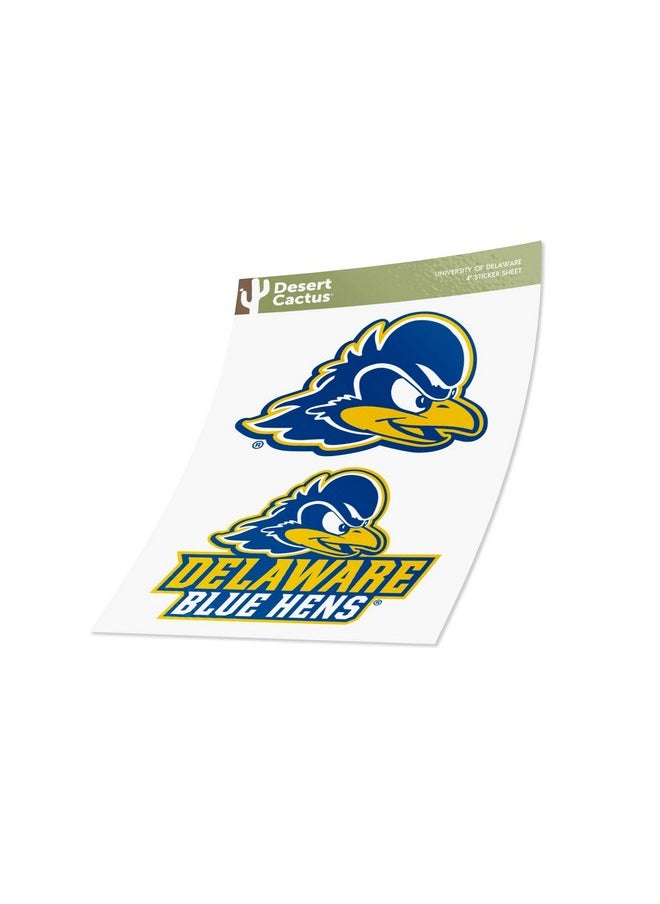 Desert Cactus - University Of Delaware Fightin Blue Hens Ud Sticker Vinyl Decal Laptop Water Bottle Car Scrapbook (4 Inch Set V1) - Image 1