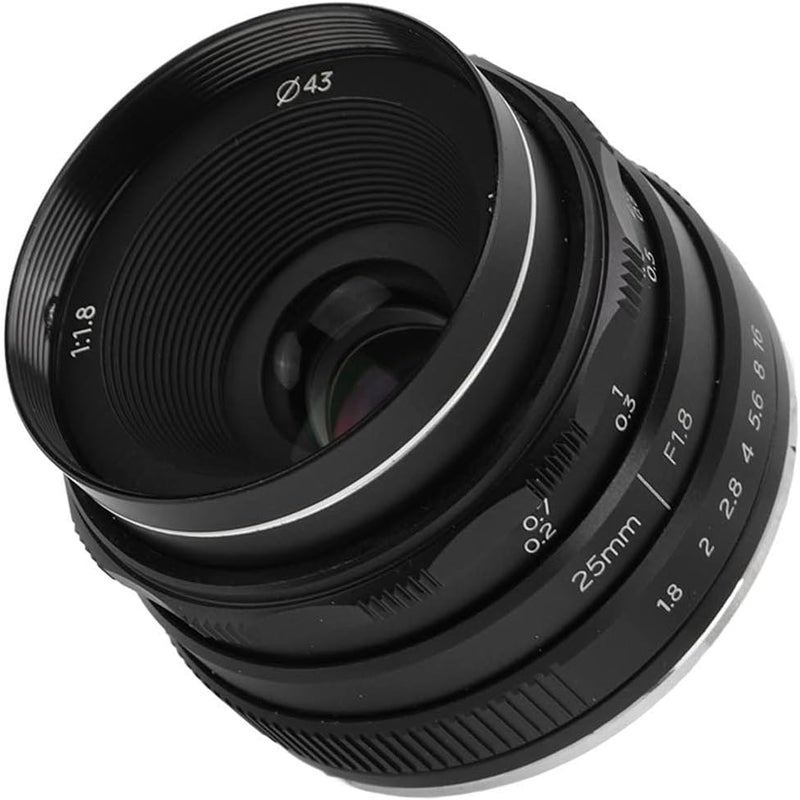 25mm F1.8 Manual Focus Lens - C Frame, Large Aperture, Compact Alloy Build - High Light Transmission Coating, Close Focus 20cm, Ideal for Portrait and Landscape - Image 4