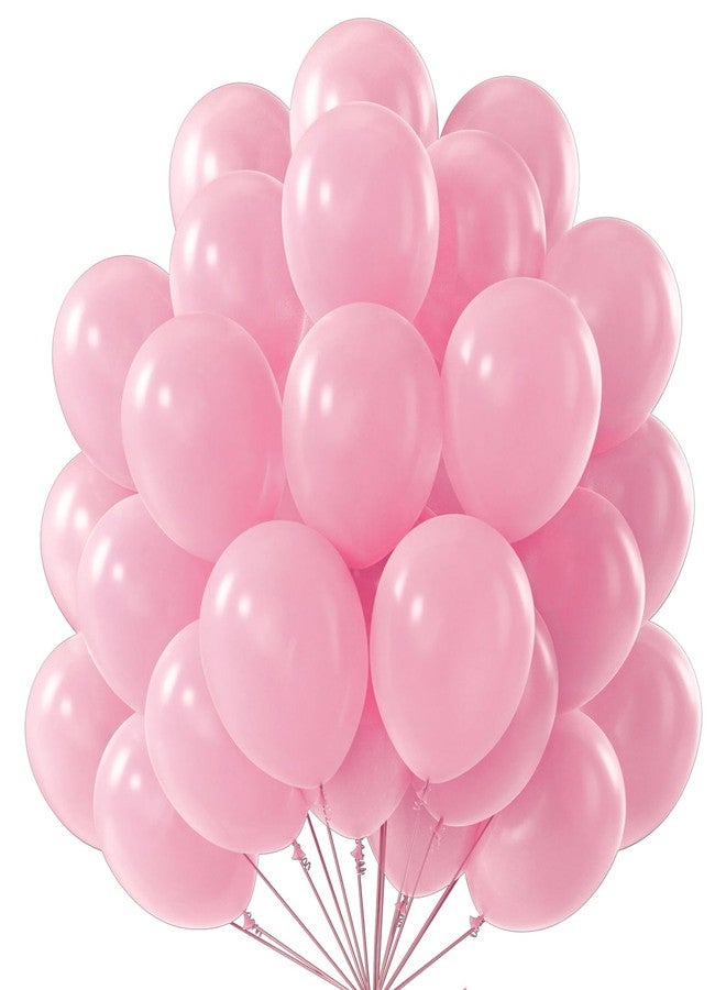 PartyWoo Pink Balloons, 50 pcs 12 Inch Pearl Pink Balloons, Pink Pearl Balloons for Balloon Garland or Balloon Arch as Party Decorations, Birthday Decorations, Baby Shower Decorations, Pink-Z58 - Image 1
