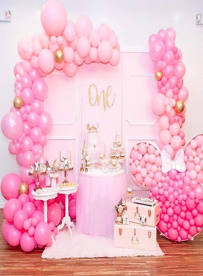 PartyWoo Pink Balloons, 50 pcs 12 Inch Pearl Pink Balloons, Pink Pearl Balloons for Balloon Garland or Balloon Arch as Party Decorations, Birthday Decorations, Baby Shower Decorations, Pink-Z58 - Image 5