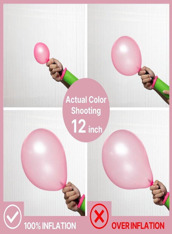 PartyWoo Pink Balloons, 50 pcs 12 Inch Pearl Pink Balloons, Pink Pearl Balloons for Balloon Garland or Balloon Arch as Party Decorations, Birthday Decorations, Baby Shower Decorations, Pink-Z58 - Image 3