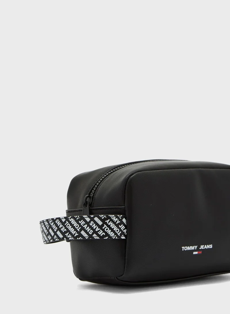 TOMMY JEANS Essential Leather Washbag