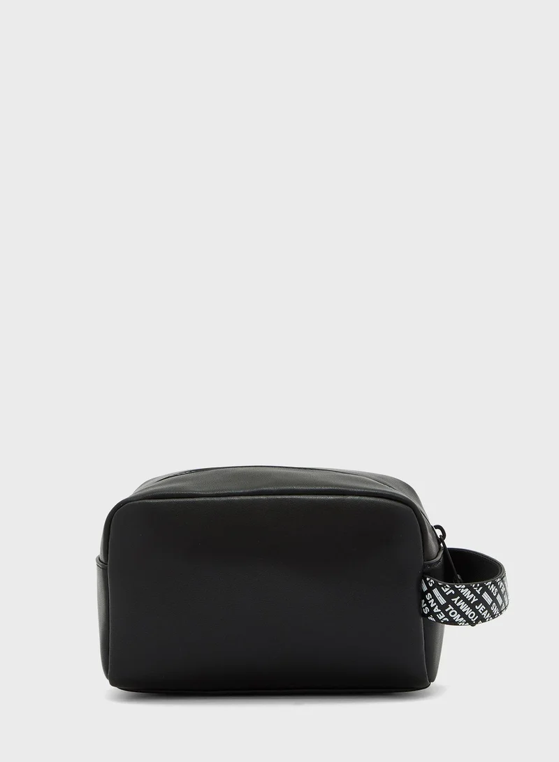 TOMMY JEANS Essential Leather Washbag